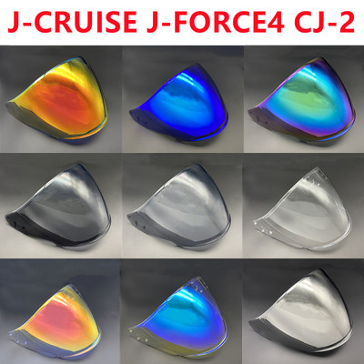 SHOEI半盔镜片J-Cruise J-Force4 CJ-2电镀镜面日夜通用头盔配件