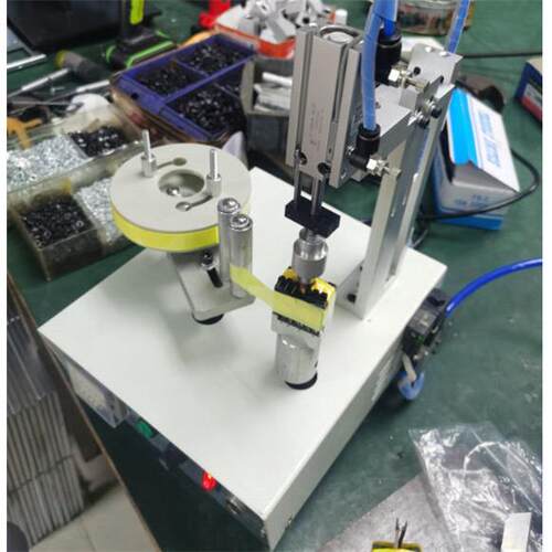 TM1000低频变压器磁芯线包外围胶布半自动包胶机磁环外围包胶机