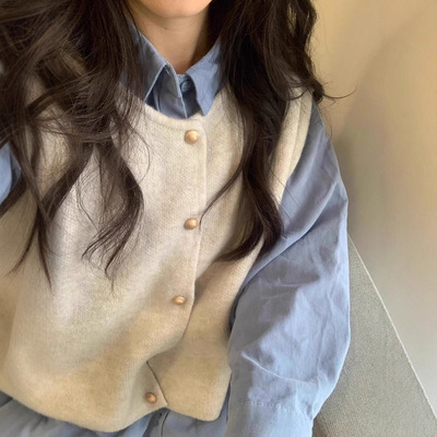 针织背心马甲女款2025春