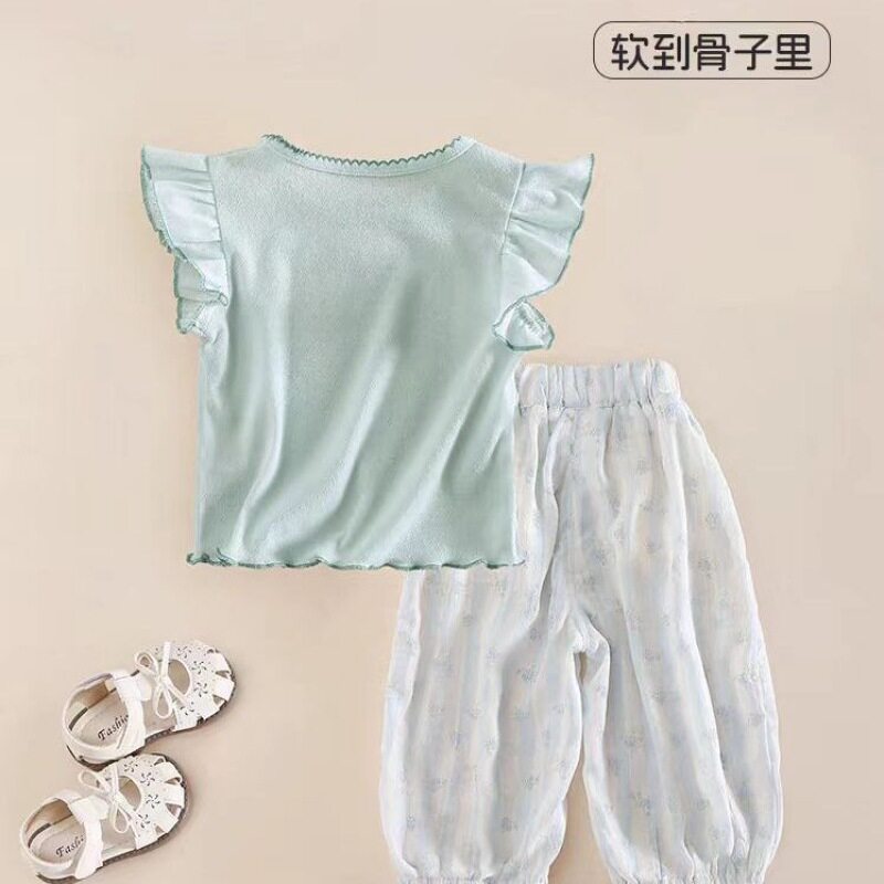 女童夏套装2025新款宝宝