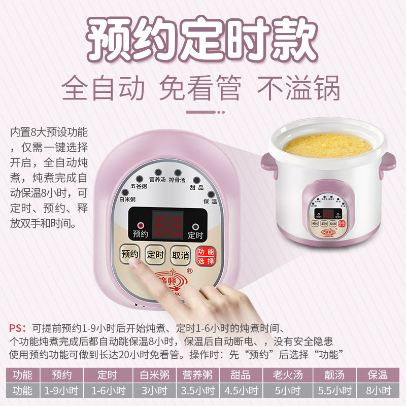 电炖锅煲汤锅全自动迷你