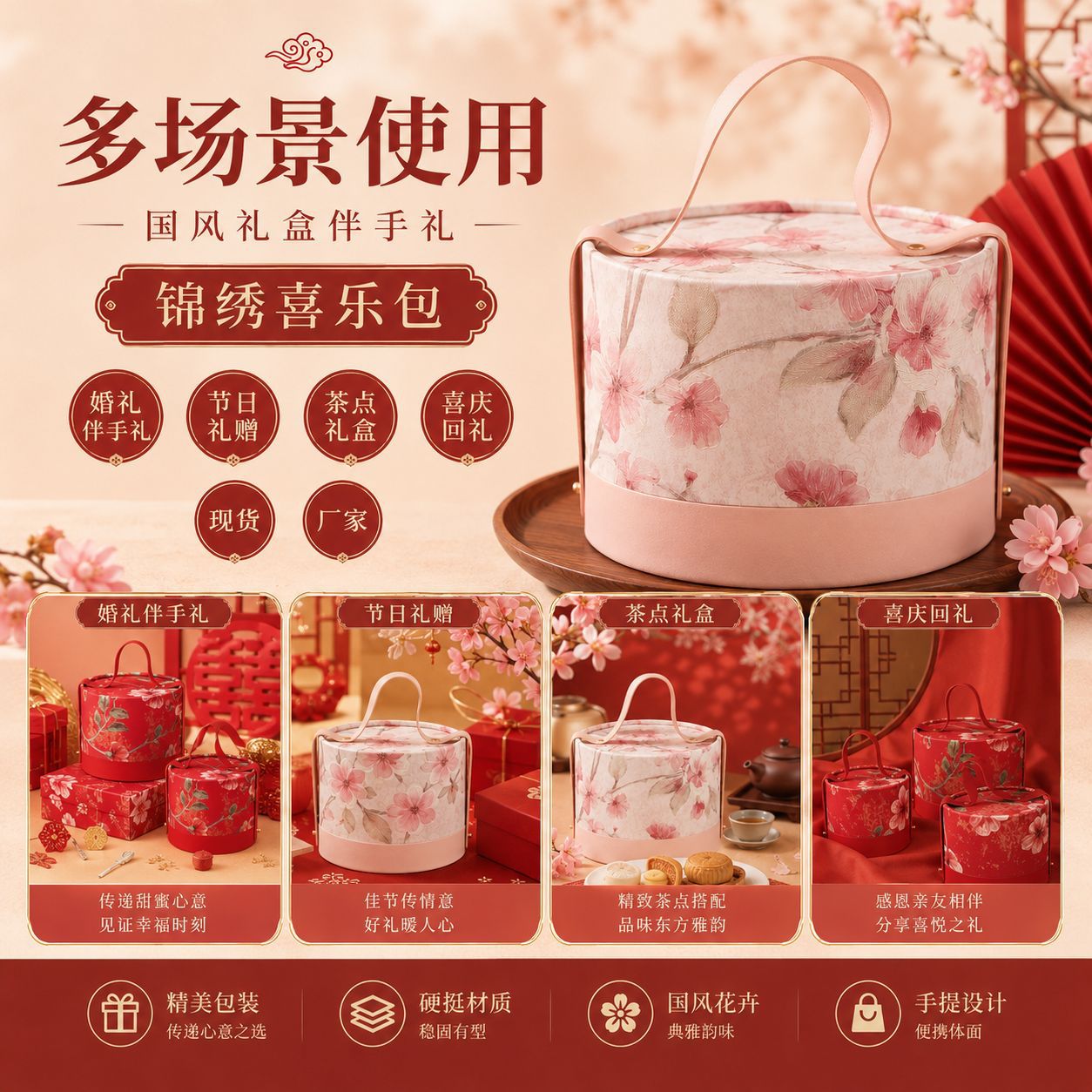 国风圆盒新中式礼盒包装