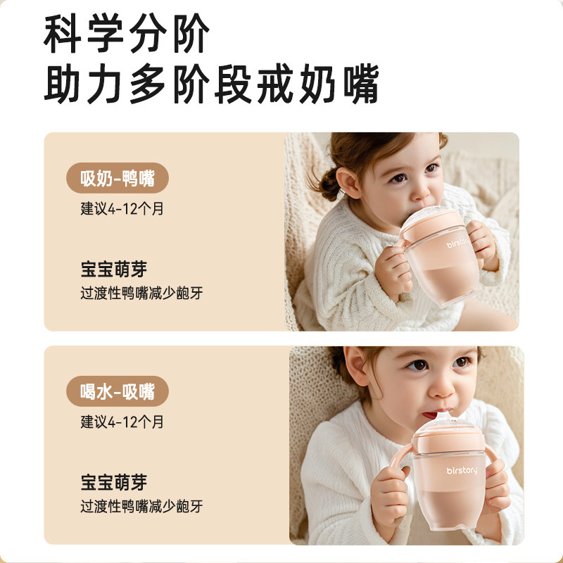 乔治熊鸭嘴杯硅胶学饮杯