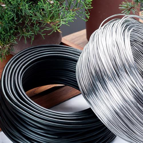 盆景铁丝造型铝丝定型铝线绑花蟠扎用丝园艺植物盆栽软黑吕铝丝线