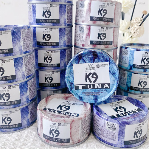 K9K9零食罐增肥亮眼美毛85g*4罐