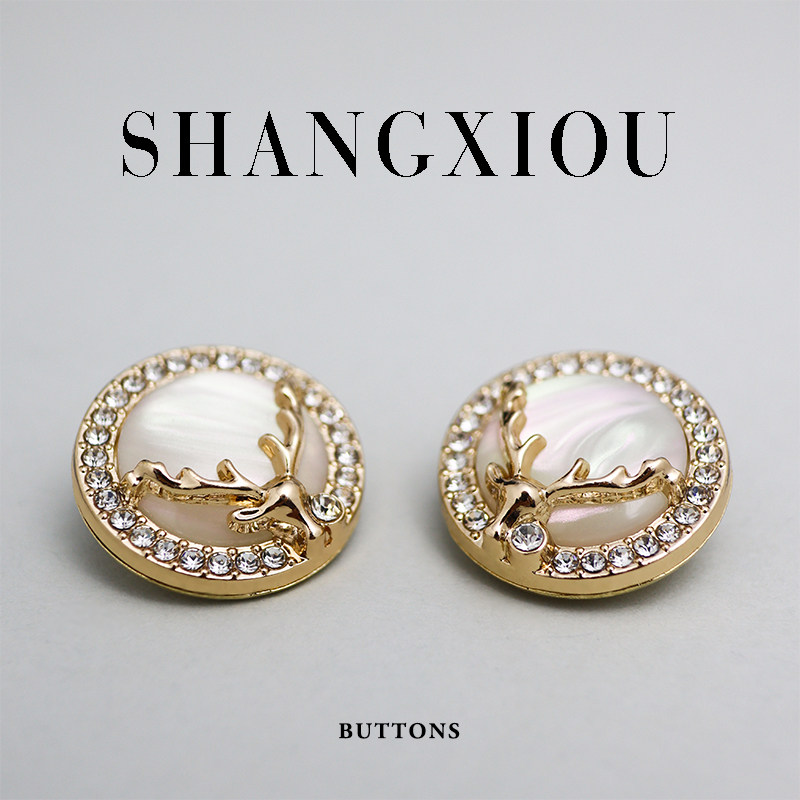 时尚金属纽扣高档镶钻小香风大衣扣子貂皮羊绒西装外套复古钮扣潮,居家布艺,纽扣,淘宝优惠券,粉丝福利购,淘宝优惠卷