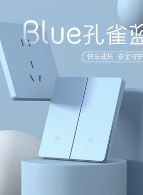 超薄面板家用灯单开双开单控三开四开双控多控开关