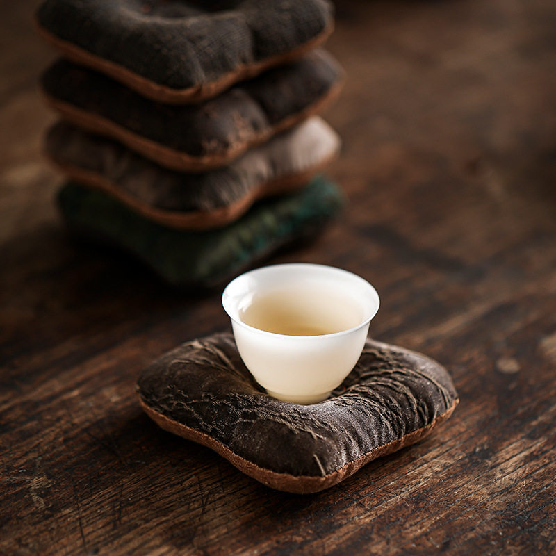 香云纱杯垫茶托盖置布艺