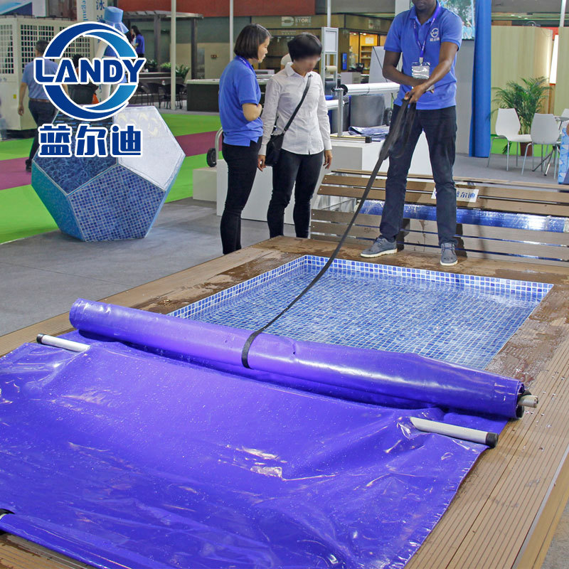 泳池管道PVC盖布 承重200kgs solid pool cover with AL tubes