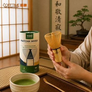 啡象COFFTIME抹茶茶筅紫竹真茶筅抹茶工具百本立茶道配件手工点茶