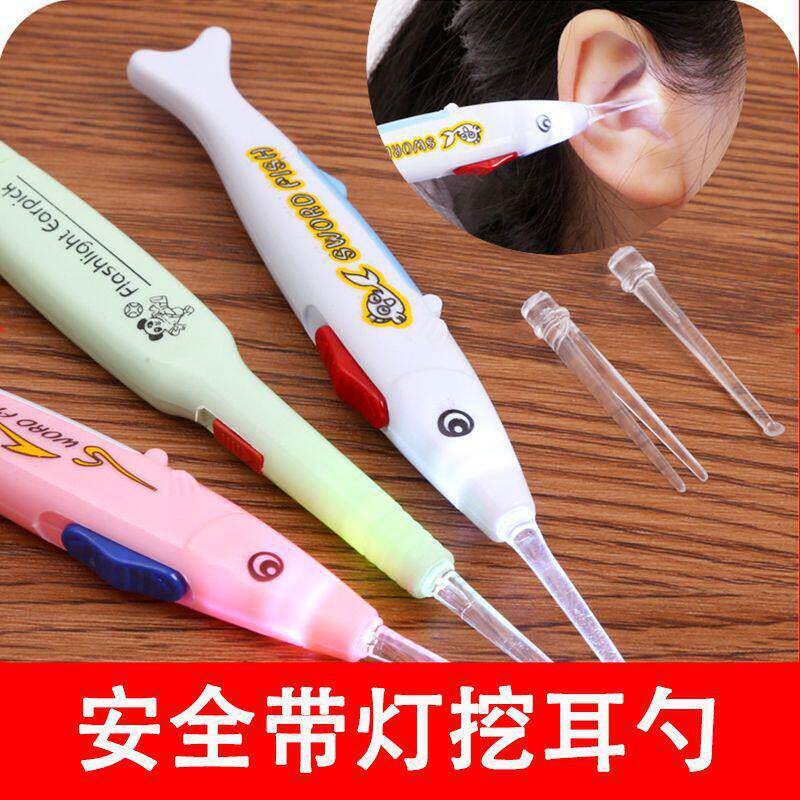 发光耳勺挖耳勺耳扒带灯成人儿童扣耳朵勺掏耳神器电子掏耳勺可视