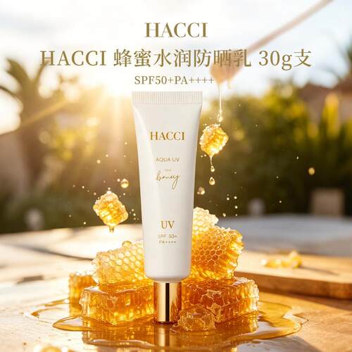 HACCI 蜂蜜水润防晒乳面保湿面部身体防晒隔离乳液 30g/支
