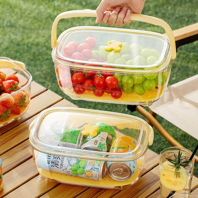 盒日本水果便当手提保鲜盒户动外野餐便露营食无品牌/品携级移冰