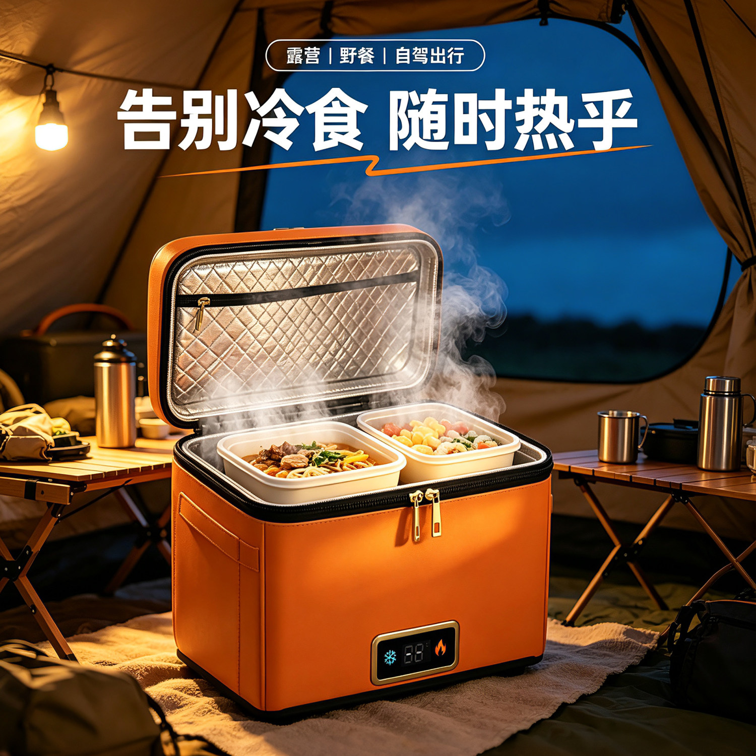 车载迷你冰箱一人车家两用便携式移动长途自驾游露营保暖箱恒温箱