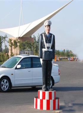 YUC高公路仿 真警察假警察速模拟警察假人 假警察模型玻璃钢真交