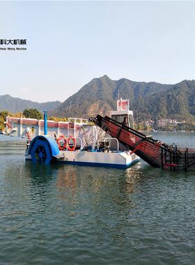带船检的垃圾打捞船 道水全自动草保洁树FOZ船 水库河里枝漂浮物