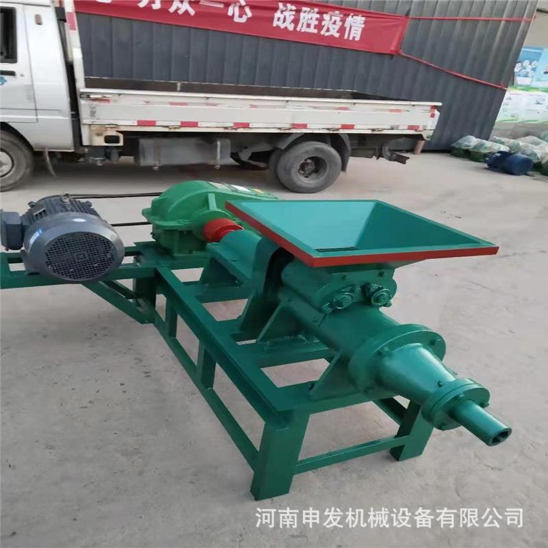 140小型心 煤粉煤空棒机140型烧烤炭作机 方形六制棱炭煤棒成型机