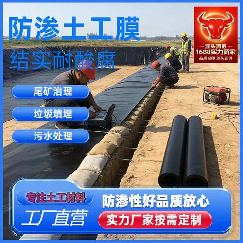 雨分土流土工膜垃填污埋场覆圾盖尾矿库防渗膜YEA抗老化国标工膜