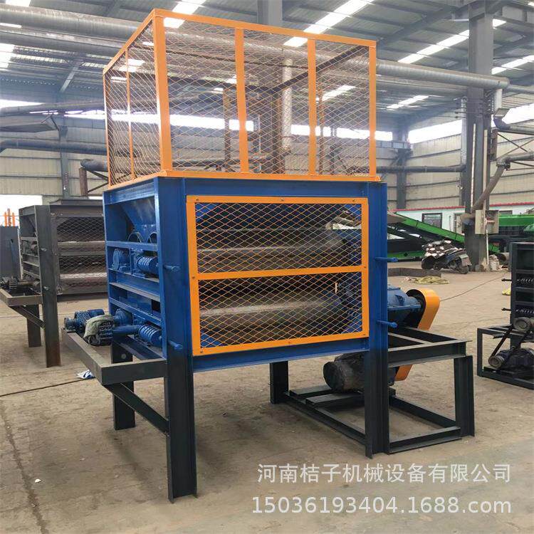 饮料瓶扁料机废旧金属铁皮压800双棍罐铝铁挤扁塑瓶油漆桶易拉罐
