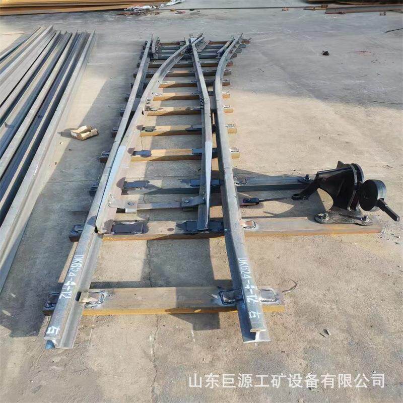 营交叉渡线道岔厂家多种直 铺开设方便对称 矿用双分复式交道岔