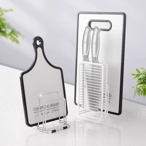 日本Asvel不锈钢刀架厨房用品置物架菜板架一体砧板刀具收纳架子