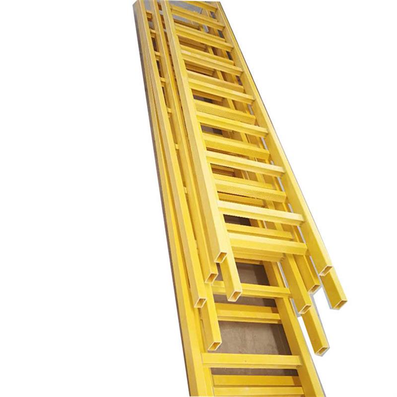 玻璃钢安全防护爬梯电力检查井爬梯外墙攀爬登高安全爬梯护笼厂家