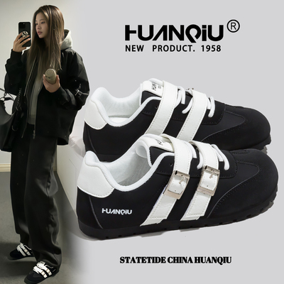 环球黑色超软时尚休闲运动鞋