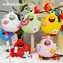fungoofun梵高范原创购购包mini包挂件小众创意钥匙扣蓝牙耳机套