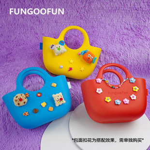 fungoofun梵高范原创大容量手提通勤包高颜值超轻菜篮子DIY包包