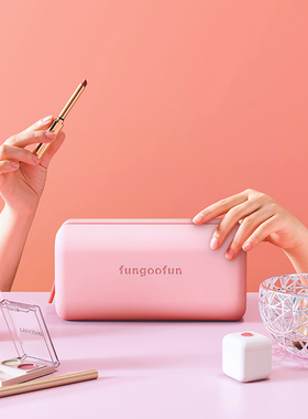 fungoofun/梵高范化妆包超火便携迷你旅行随身口红包小收纳包