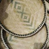 贵州纯手工竹制品无孔圆簸箕竹编簸箕竹筛子晾晒竹匾竹编筛子