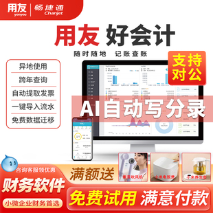 云会计记账代账做账网页版 用友好会计财务软件畅捷通t3普及版