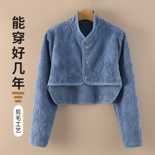 秋冬法兰绒护肩女士颈椎坎肩保暖