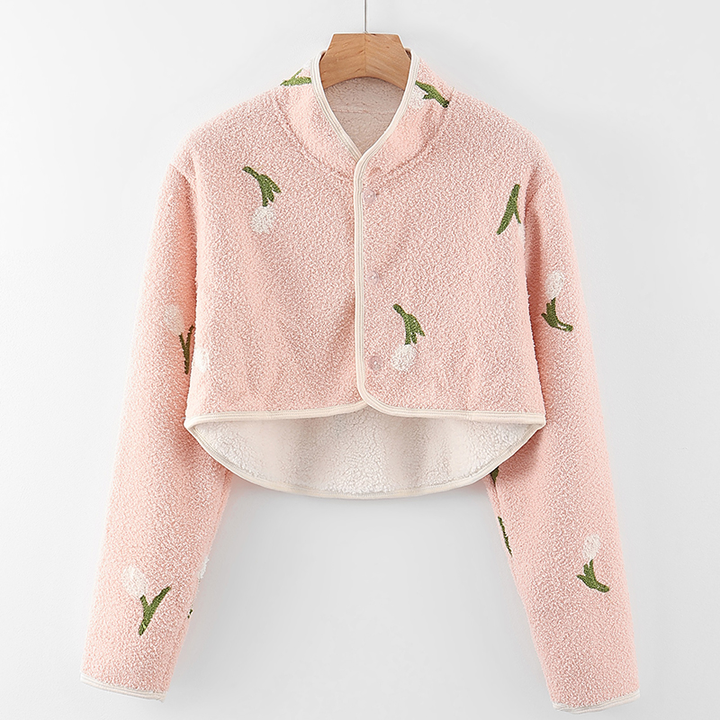 秋冬羊羔绒护肩保暖女士防寒加绒长袖睡觉护肩颈坐月子披肩护肩膀