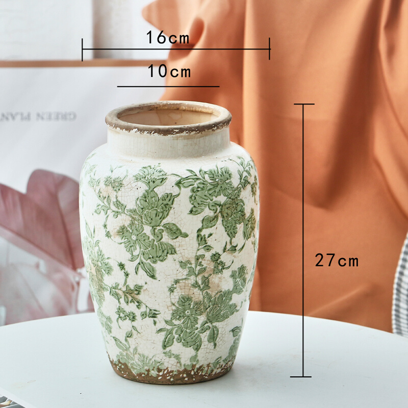 现代简约客d厅创意插花花器北欧电视柜贴花陶瓷花瓶花艺摆件装饰