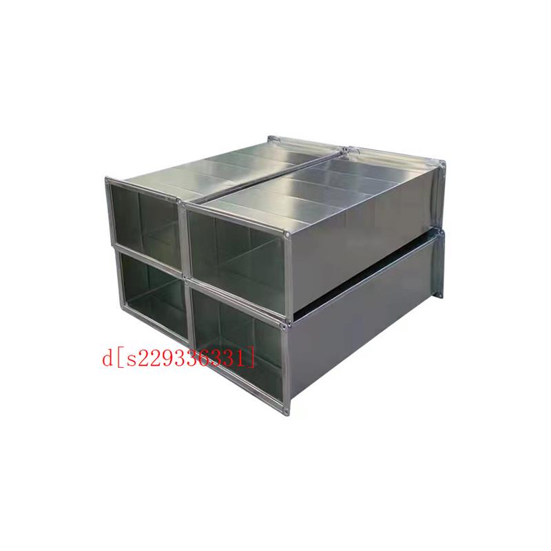 不锈钢矩形排烟管镀锌共板法兰风管白G铁皮方形通风管道烟囱排厂