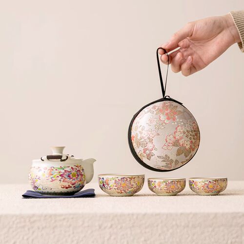 汝窑旅行茶具便携快客杯一壶三杯