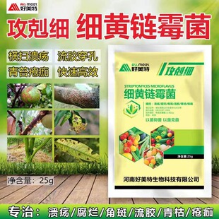 农用攻克细细黄链霉菌杀菌剂通用型果树蔬菜烤烟叶溃疡软腐烂病害