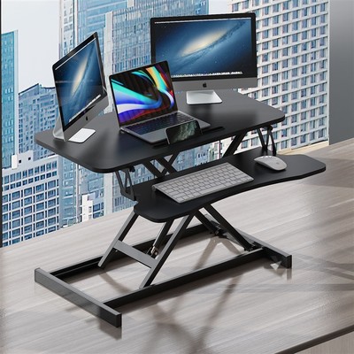 升降电脑桌可调节台架桌上桌气动升降电脑支架站立笔记本办公桌