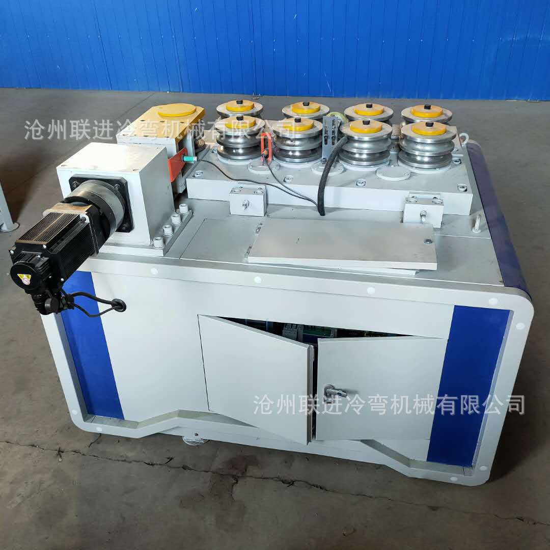 数控弯管机全自动蔬菜大棚弯弧机 养殖棚九轮圆管方管液压折弯机