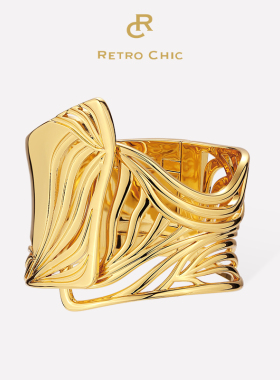 【女神礼物】RC Retro Chic意大利复古时尚首饰 春叶手镯 美拉德