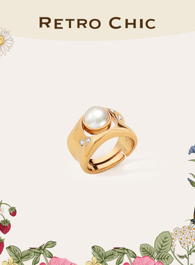 【女神礼物】RC Retro Chic意大利复古首饰 晨曦白珠戒指小众设