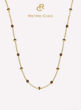 【婉儿专属】RC Retro Chic 意大利复古时尚首饰 罗马盾牌长链