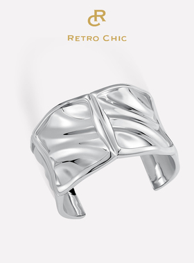 【女神礼物】RC Retro Chic意大利复古时尚首饰 银色波光手镯