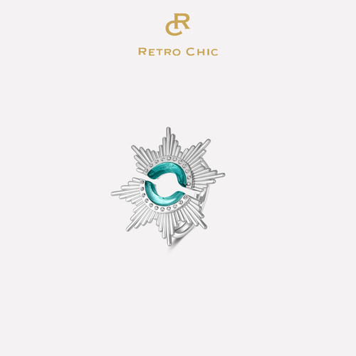 RetroChic蒲公英天空戒指
