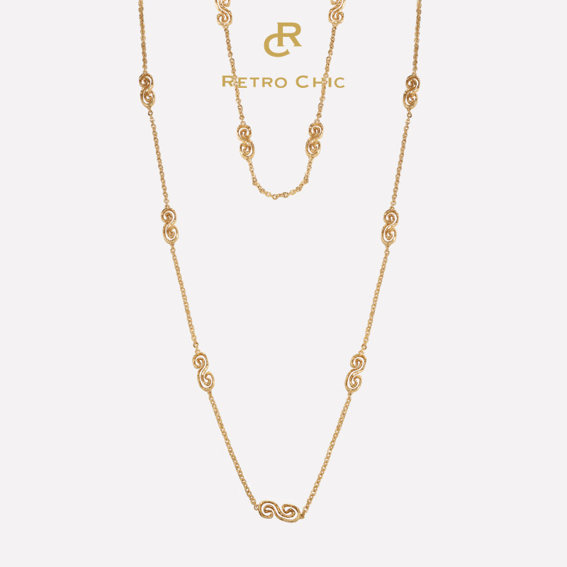 【新品上新】RC Retro Chic意大利复古时尚首饰 苏美涡纹项链,饰品/流行首饰/时尚饰品新,项链,淘宝优惠券,粉丝福利购,淘宝优惠卷
