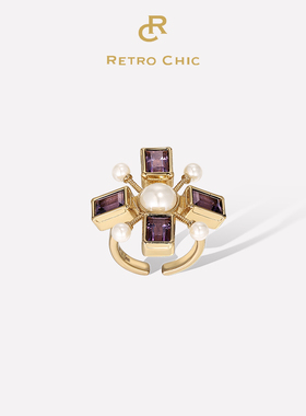RetroChic拜占庭十字架戒指