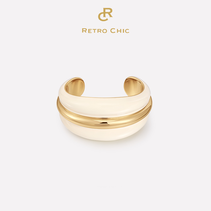 【蓝盈盈同款】RC Retro Chic意大利复古时尚首饰 奥斯珐琅手镯