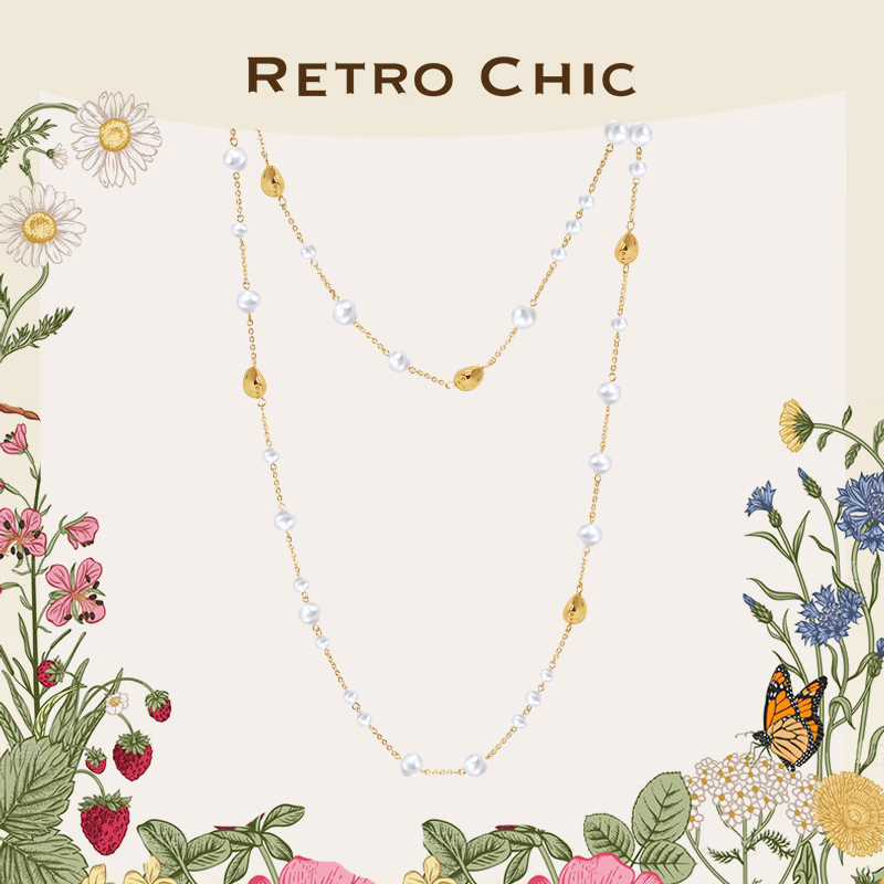 【女神礼物】RC Retro Chic意大利复古时尚首饰 果实珍珠长链