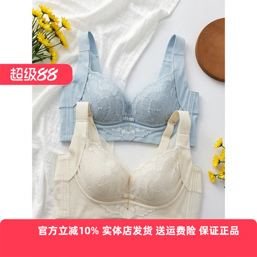 都市丽人轻盈透气聚拢收副乳文胸